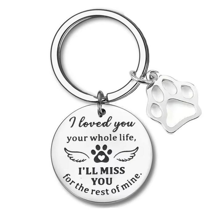 Personalised I Loved You Your Whole Life - Pet Memorial Keychain