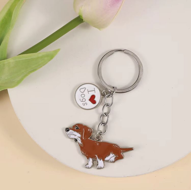 Cartoon Dog - Multi-Breed Keychain