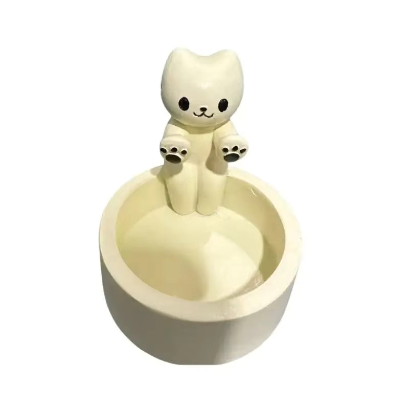 "Warming Paws" Cat Tea-light Candle Holder