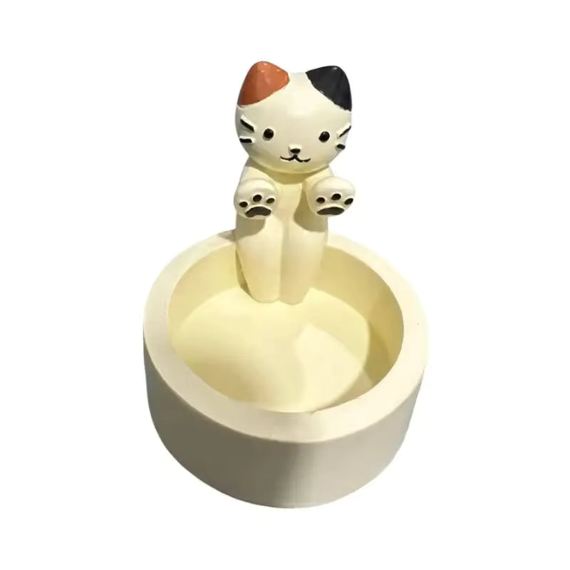 "Warming Paws" Cat Tea-light Candle Holder