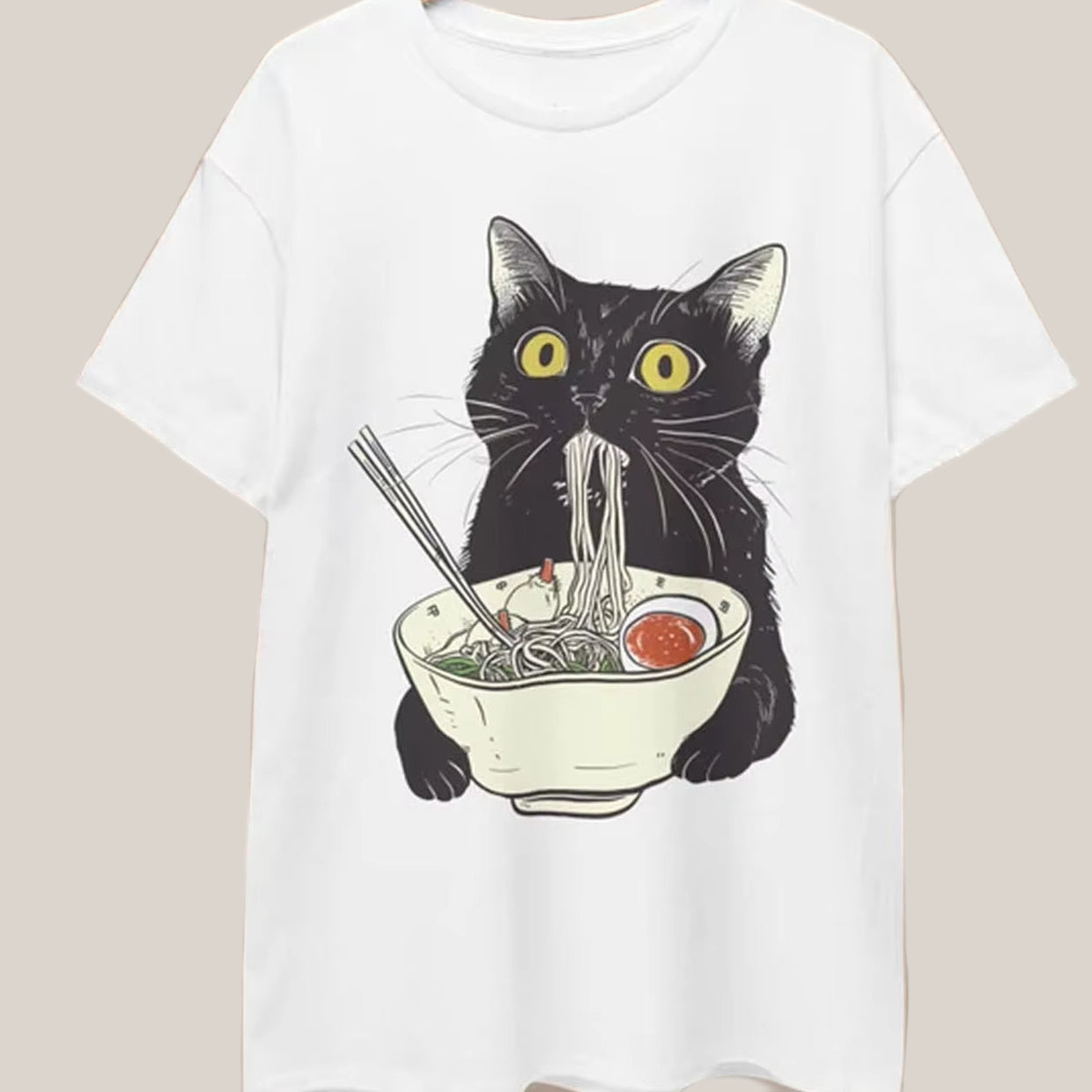 Noodle Cat - Loose Fit T-Shirt