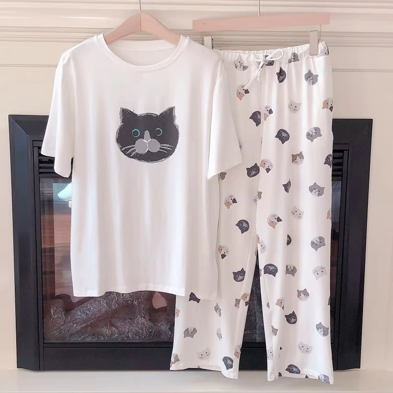 Women's Cat Pyjamas Set
