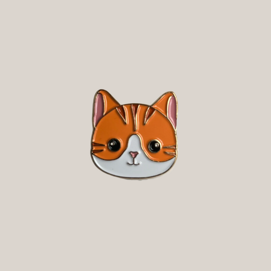 Ginger Cat - Enamel Lapel Pin