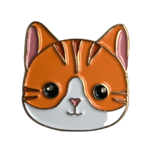 Ginger Cat - Enamel Lapel Pin