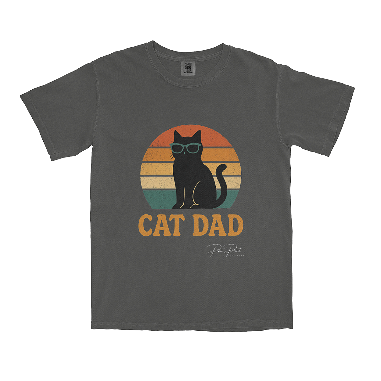 Cat Dad Sunset – Men's Comfort T-shirt