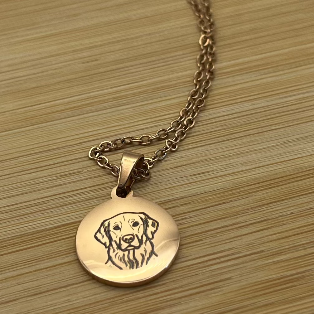 Custom Engraved Pendant Necklace
