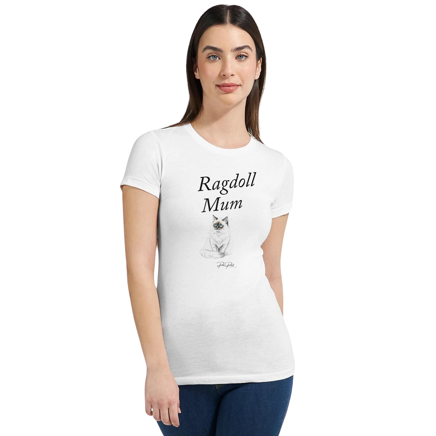 Personalised Cat Breed - Women's Crewneck T-shirt