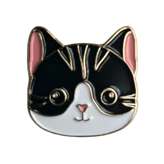 Tuxedo Cat - Enamel Lapel Pin