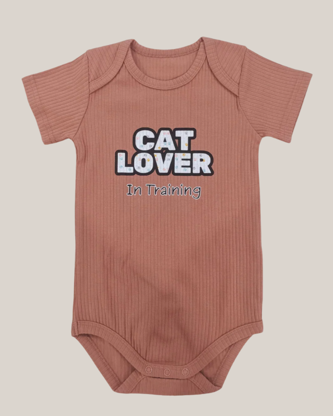 Cat Lover, In Training - Organic Cotton Baby Babysuit