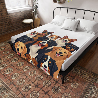 Happy Dogs - Plush Fleece Blanket