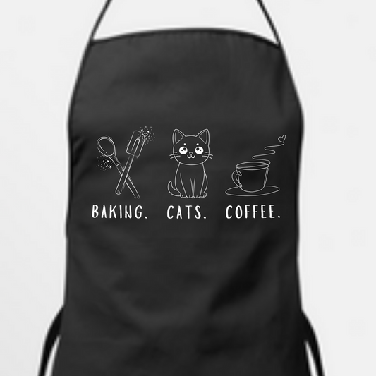 Baking, Cats, Coffee - Apron