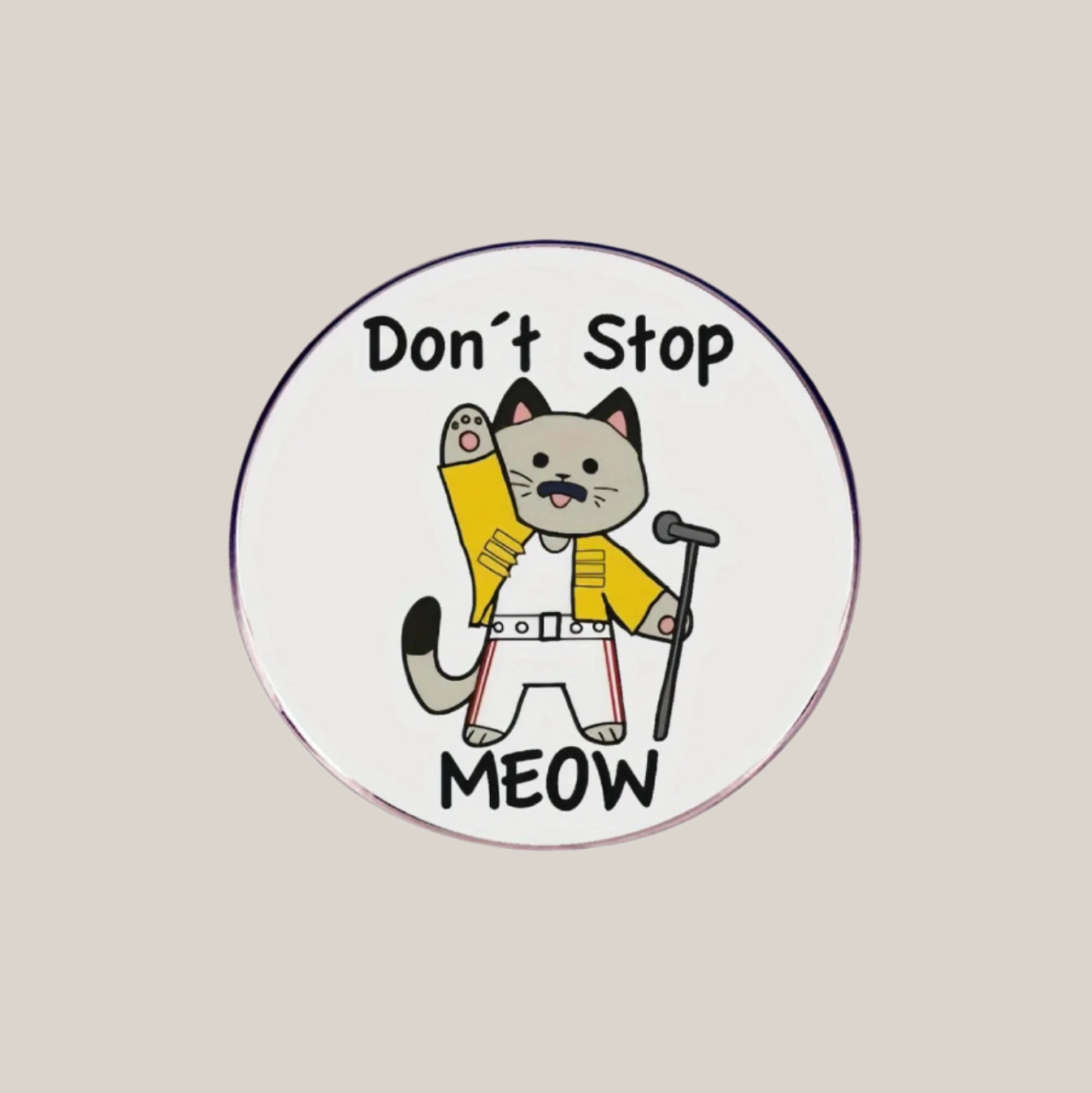 Don't Stop Meow - Enamel Lapel Pin