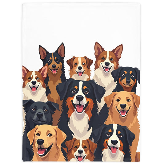 Happy Dogs - Plush Fleece Blanket