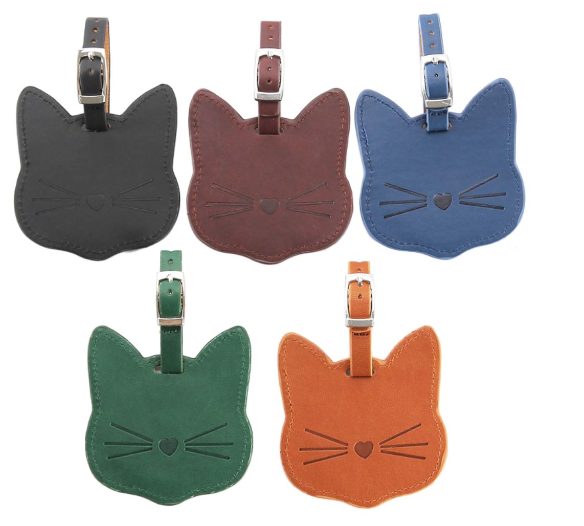 Cat Face Luggage Tag