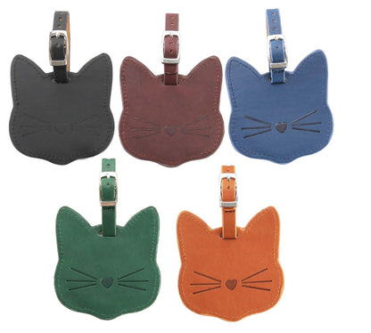 Cat Face Luggage Tag