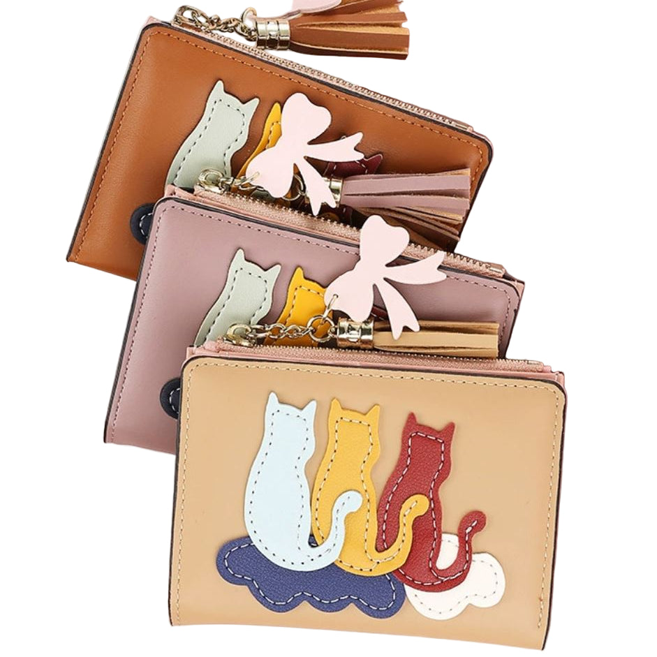 Cute Cat Wallet with Tassel