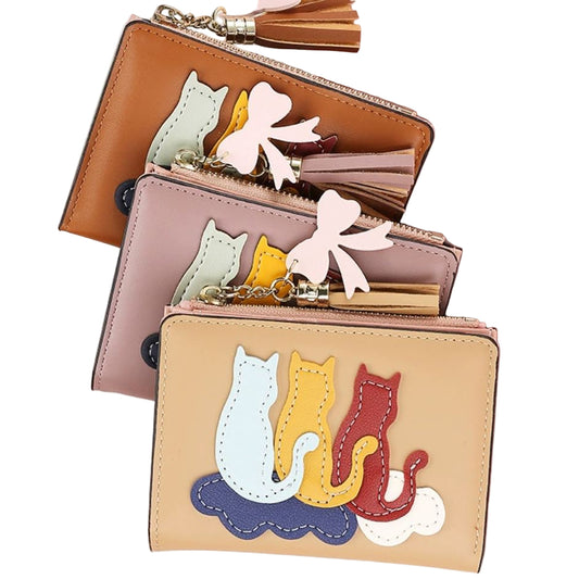 Cute Cat Wallet with Tassel