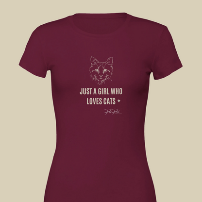 Just A Girl Who Loves Cats - Women's Crewneck T-shirt