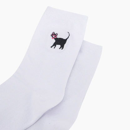 Black Cat - Women's Cotton Socks