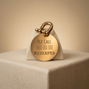 Personalised Brass Pet ID Tag