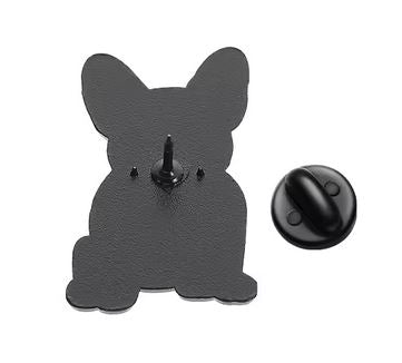 Bulldog Heart Enamel Pin