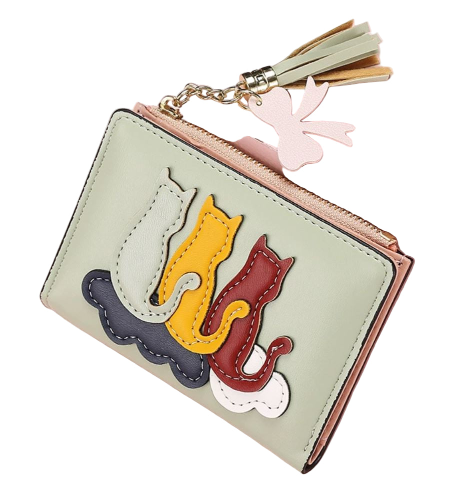 Cute Cat Wallet with Tassel