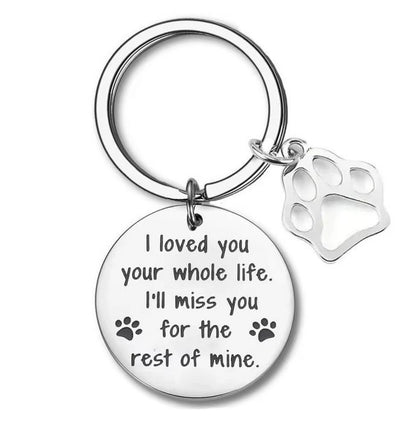 Personalised I Loved You Your Whole Life - Pet Memorial Keychain