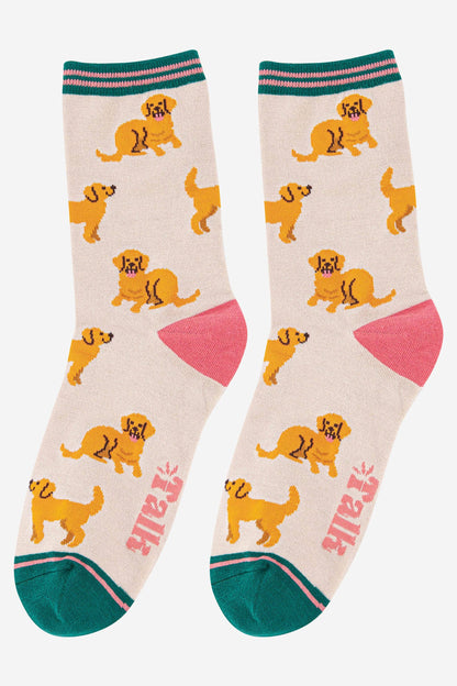 Golden Retriever - Women's Bamboo Socks