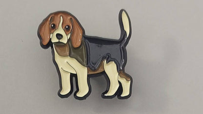 Beagle Puppy Dog - Enamel Lapel Pin