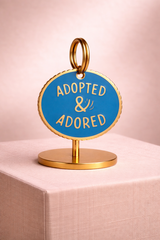 Adopted & Adored Pet ID Tag