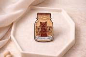 Anti Depressants Dog Jar Enamel Pin