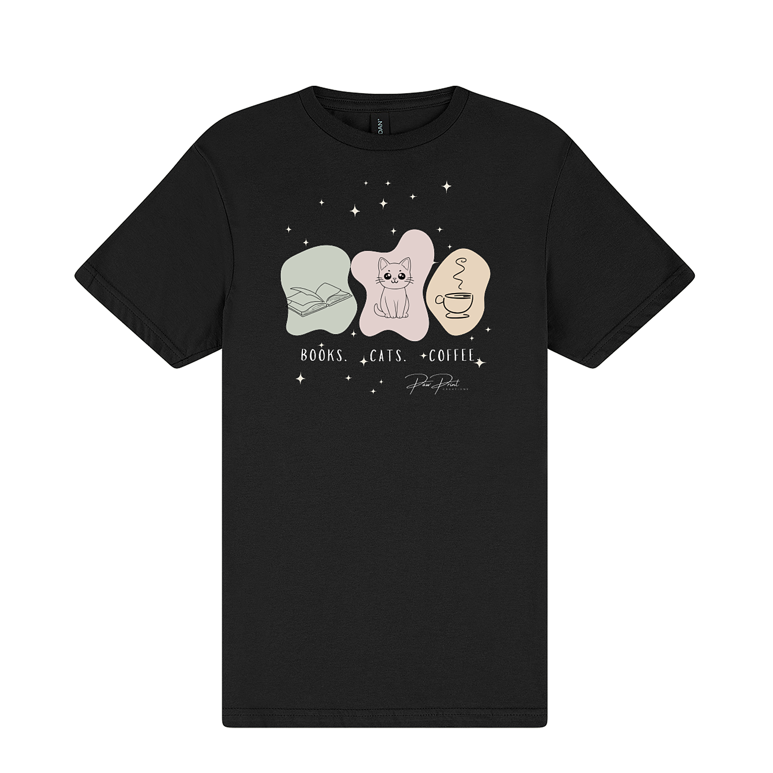 Books, Cats, Coffee T-Shirt