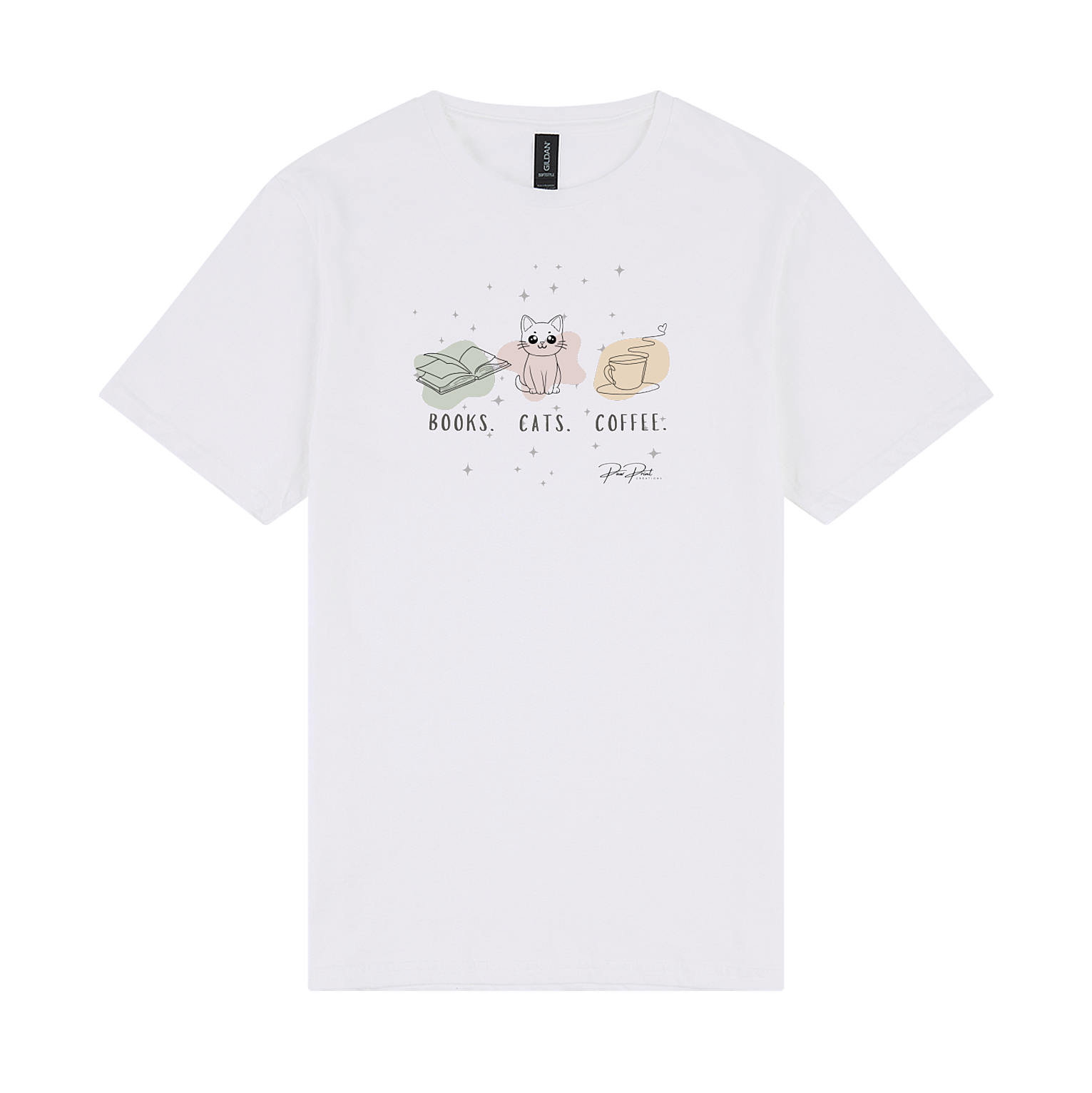 Books, Cats, Coffee T-Shirt