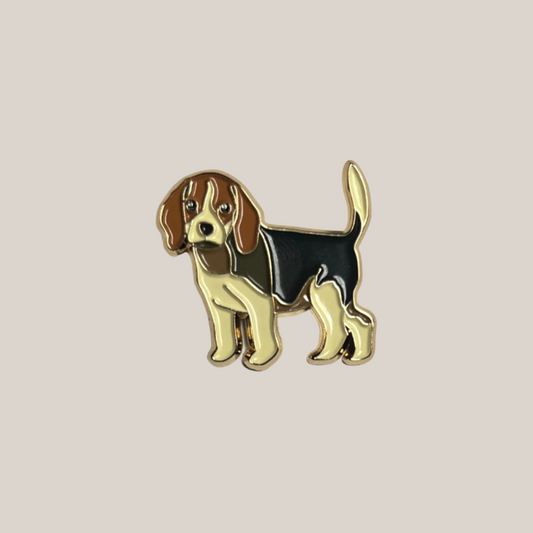 Beagle Puppy Dog - Enamel Lapel Pin