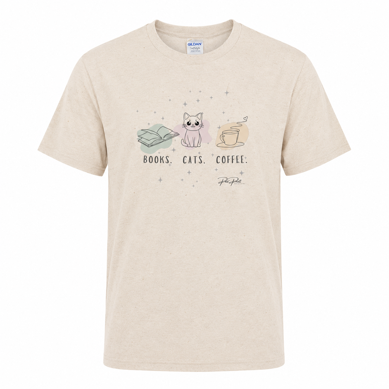 Books, Cats, Coffee Women's Tee