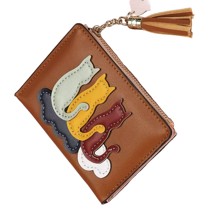 Cute Cat Wallet with Tassel