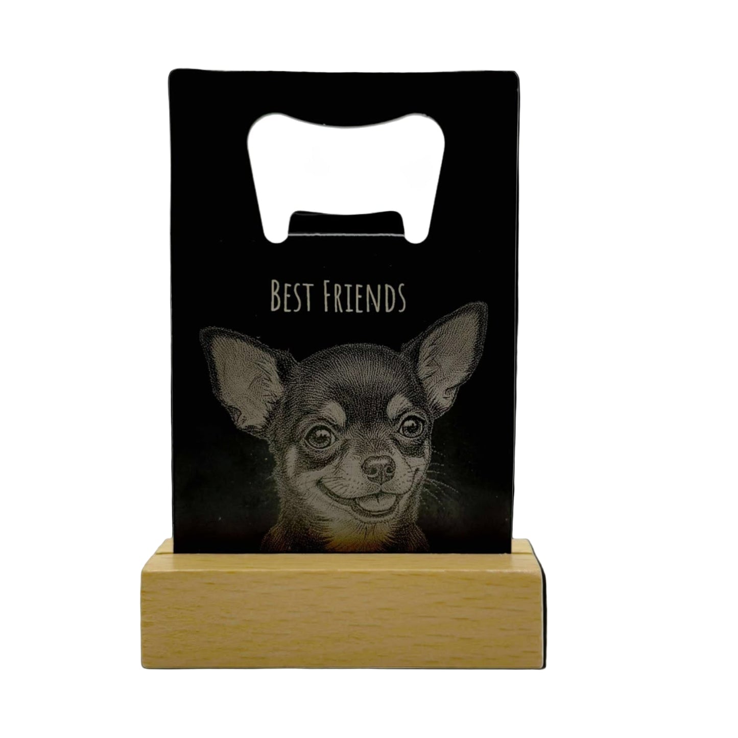 Personalised Pet Engraved Credit Card Bottle Opener