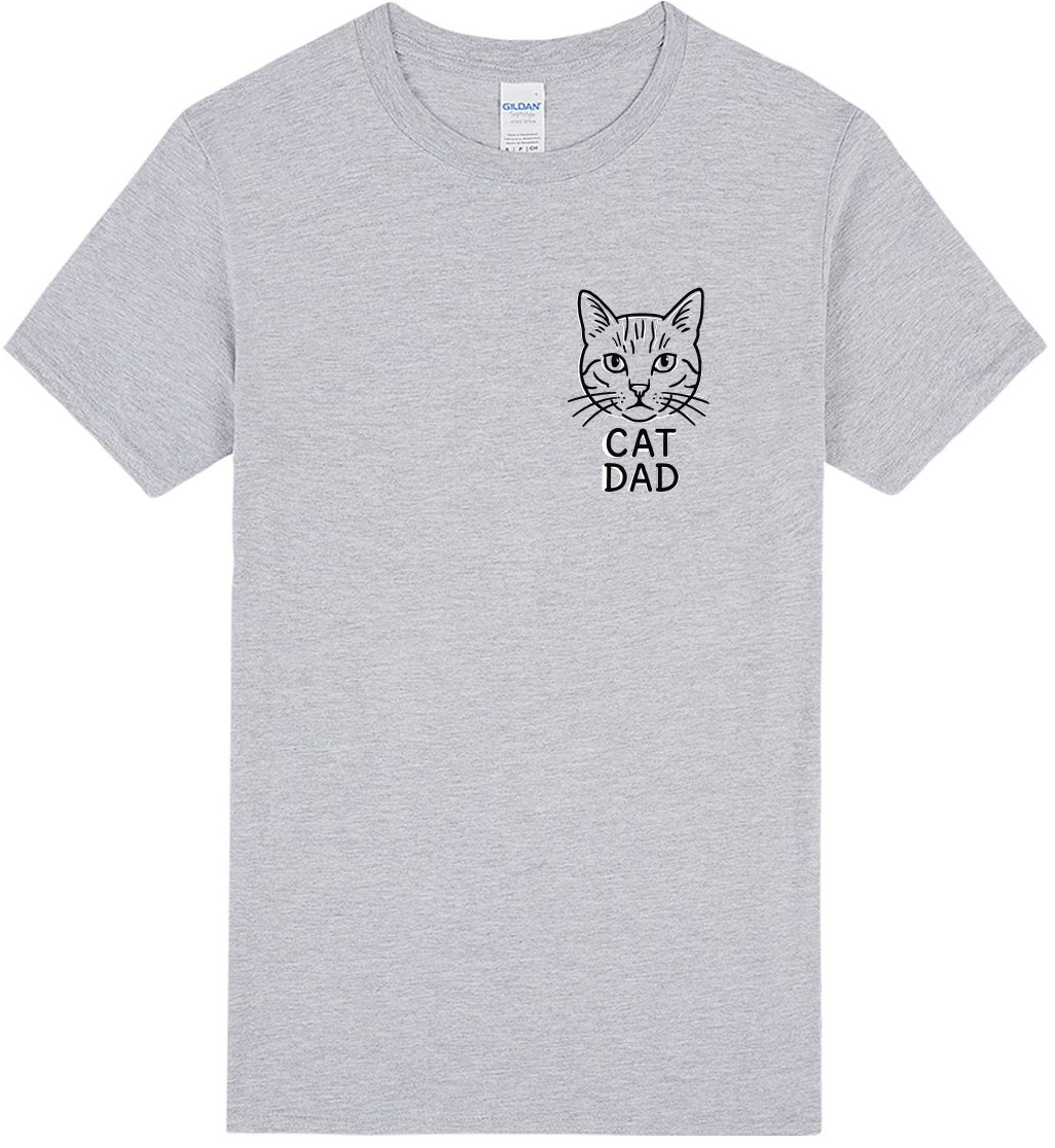 Cat Dad Pocket T-Shirt
