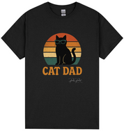 Cat Dad Sunset T-Shirt
