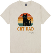 Cat Dad Sunset T-Shirt