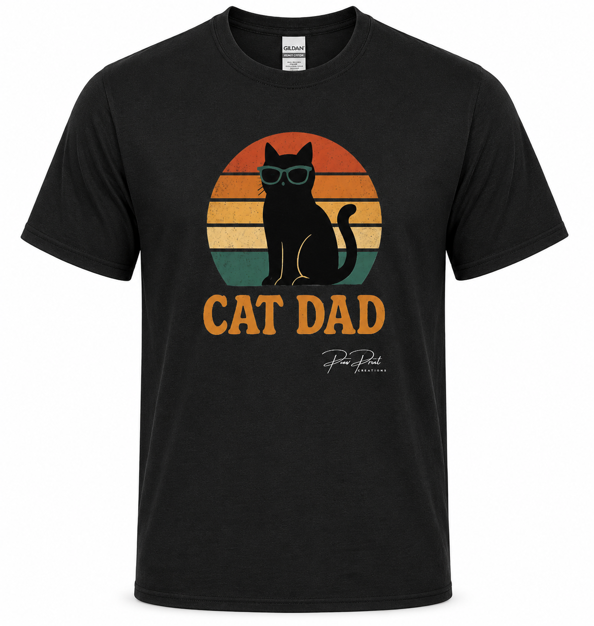 Cat Dad Sunset Tee