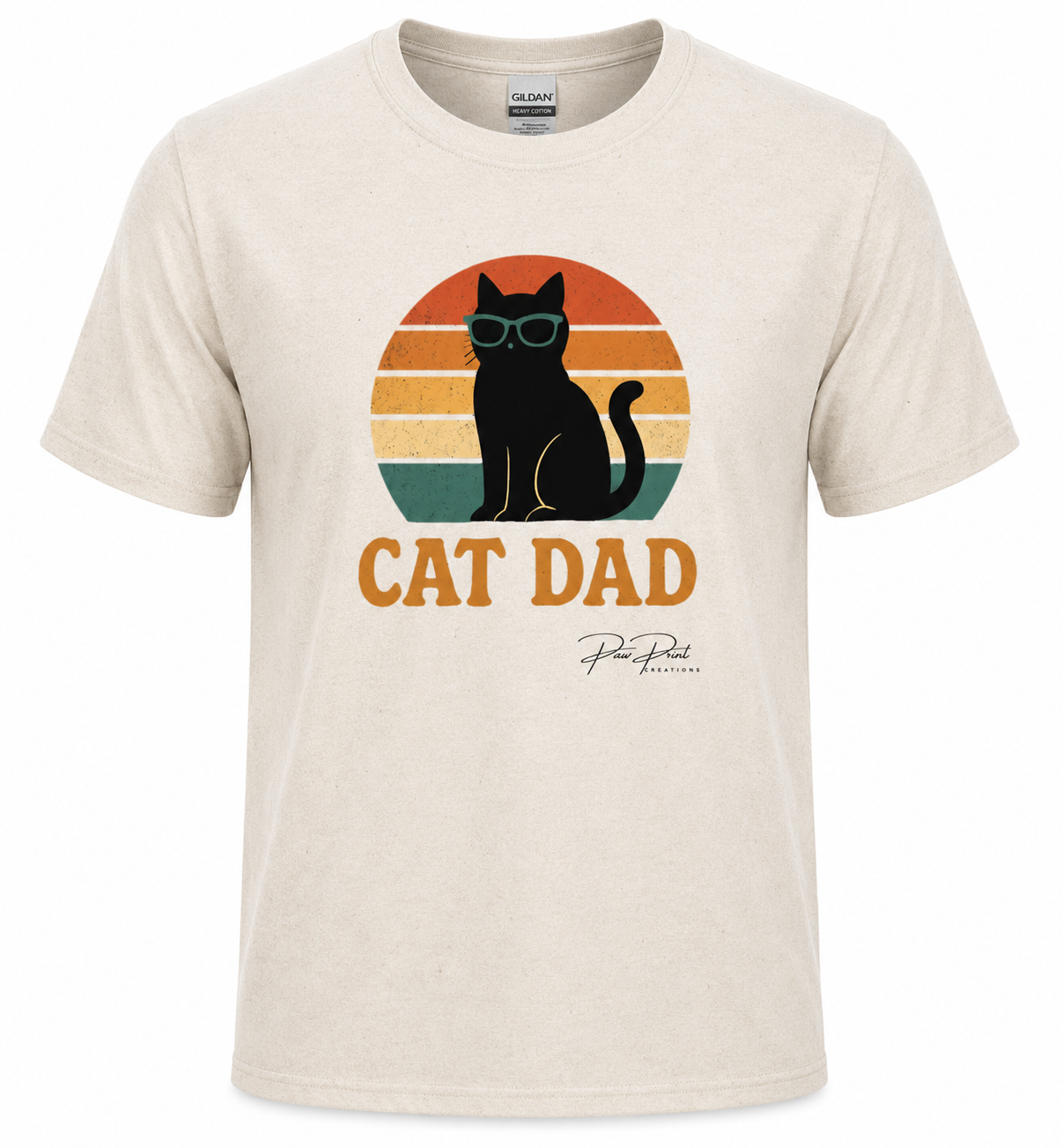 Cat Dad Sunset Tee
