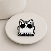 Cat Daddy Enamel Pin