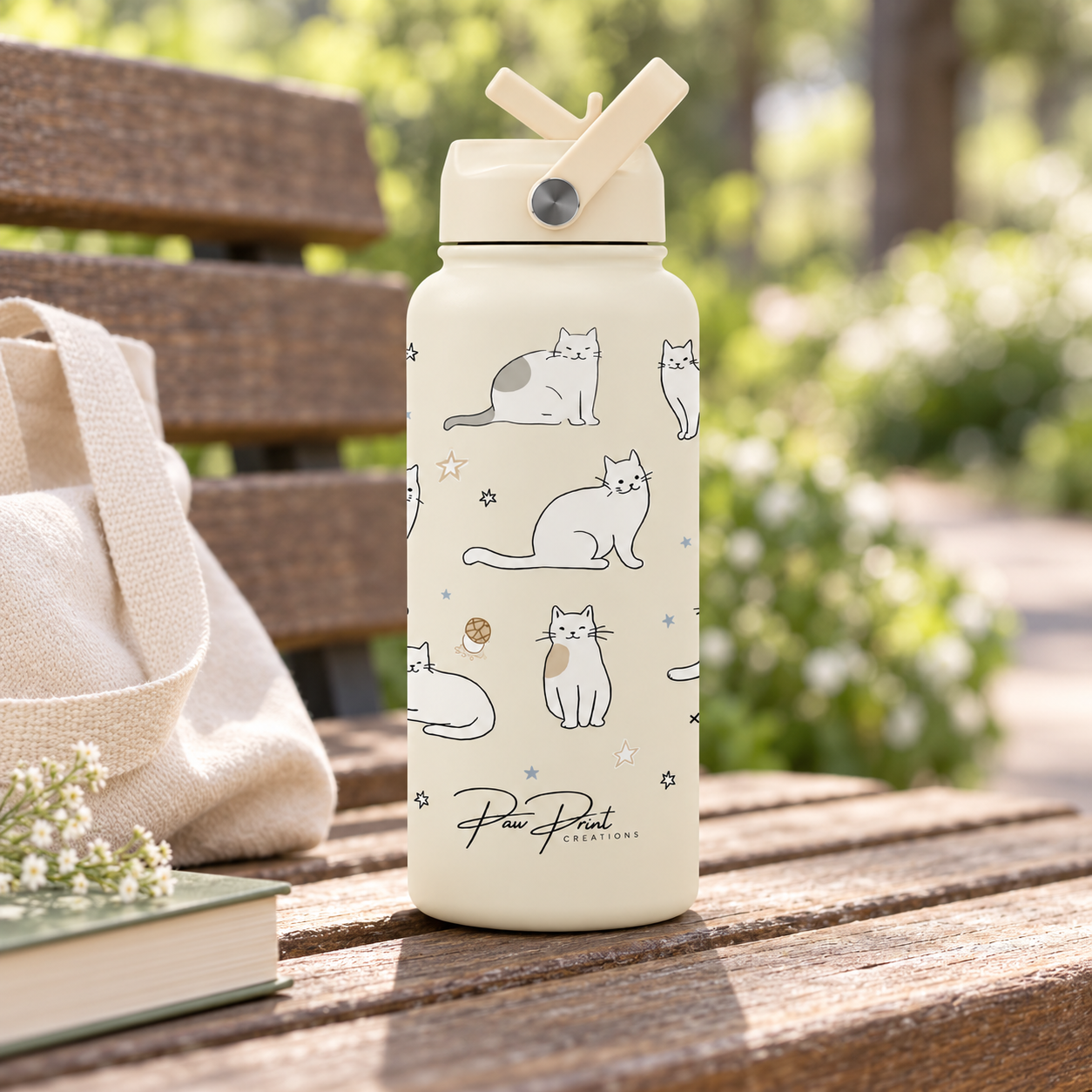 Cat Parade Insulated Water Bottle