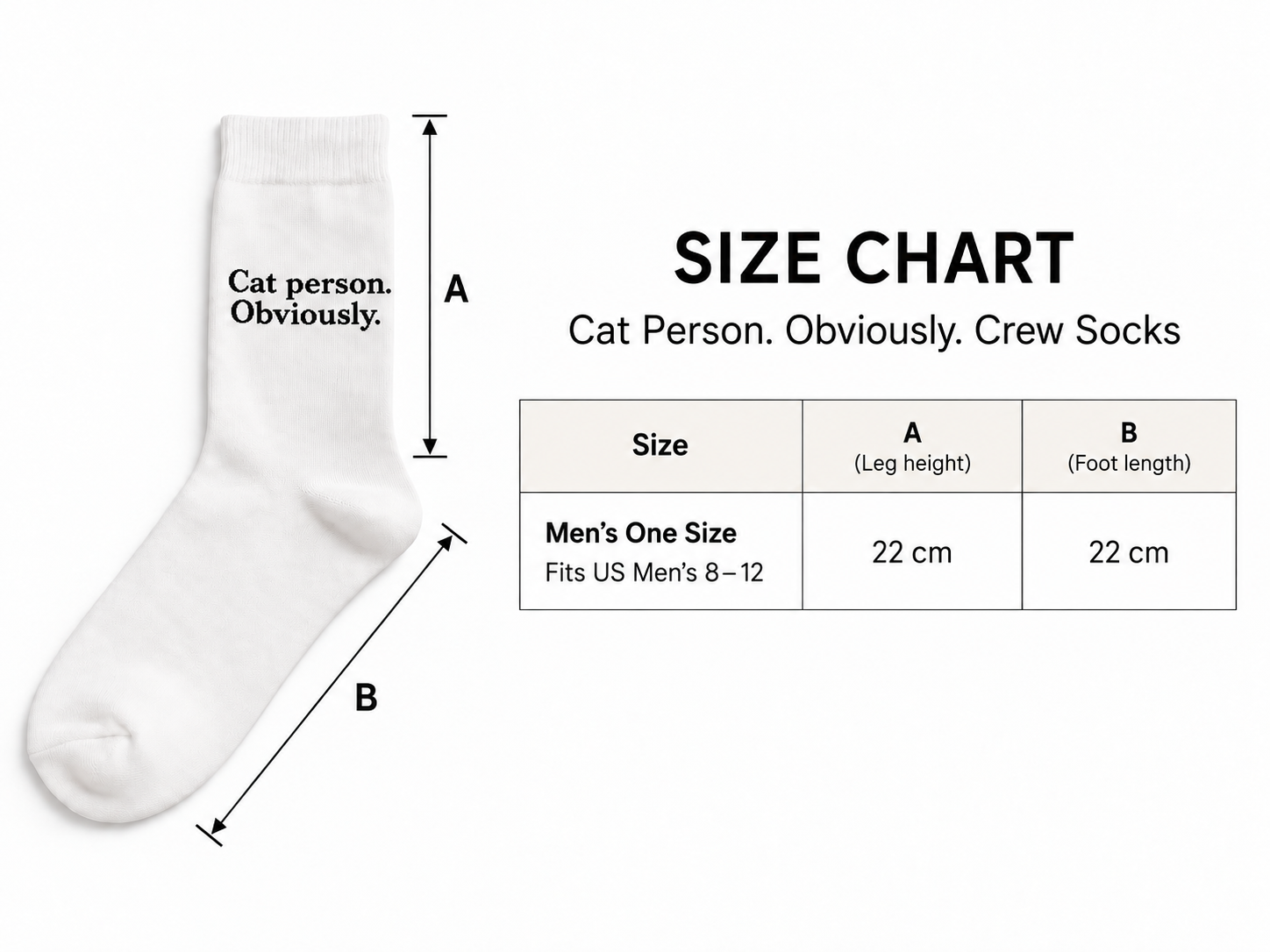 Men’s Cat Person. Obviously. Socks