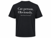 Cat Person. Obviously. Unisex Cotton Tee