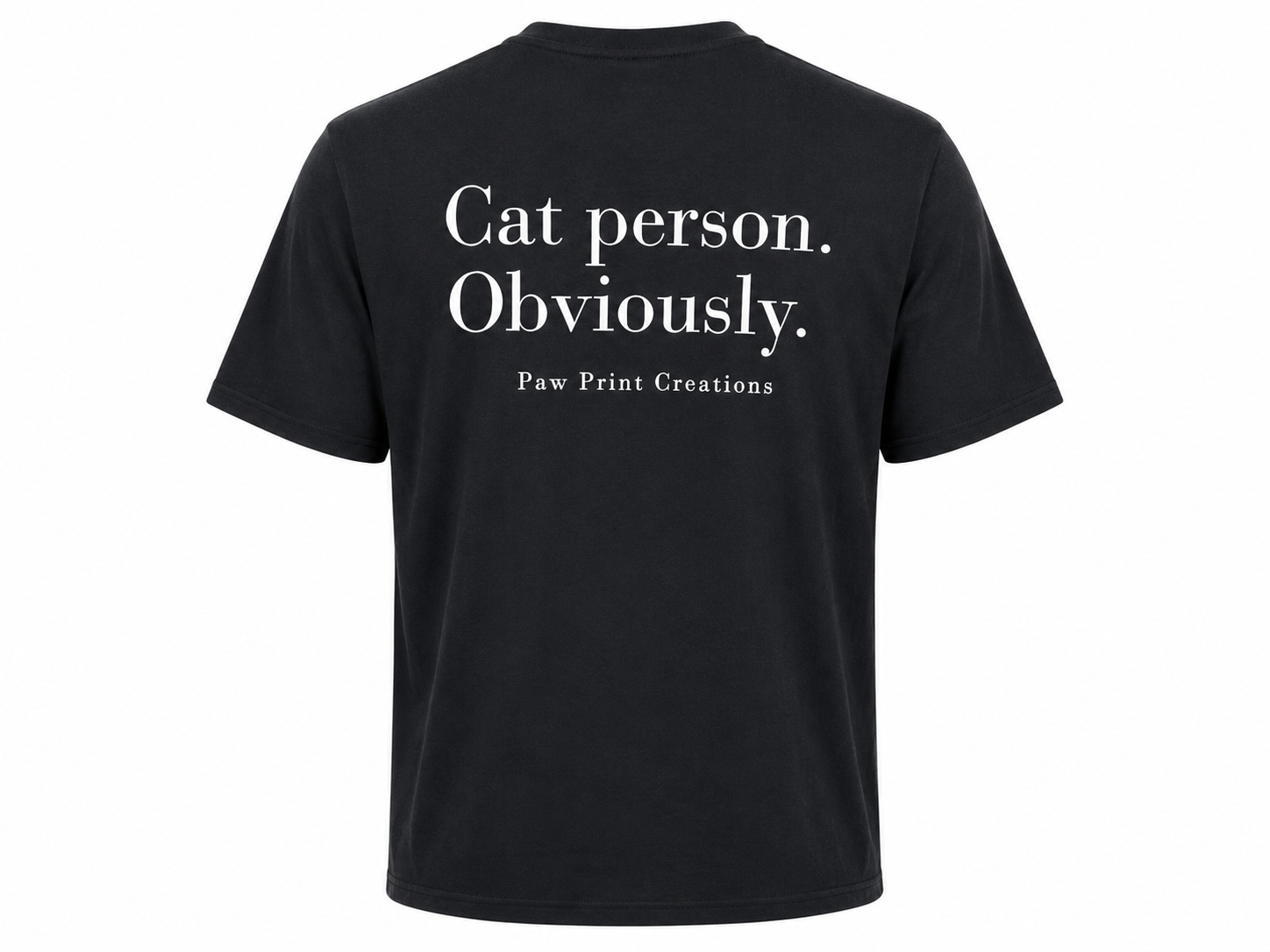 Cat Person. Obviously. Unisex Cotton Tee