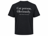 Cat Person. Obviously. Unisex Cotton Tee