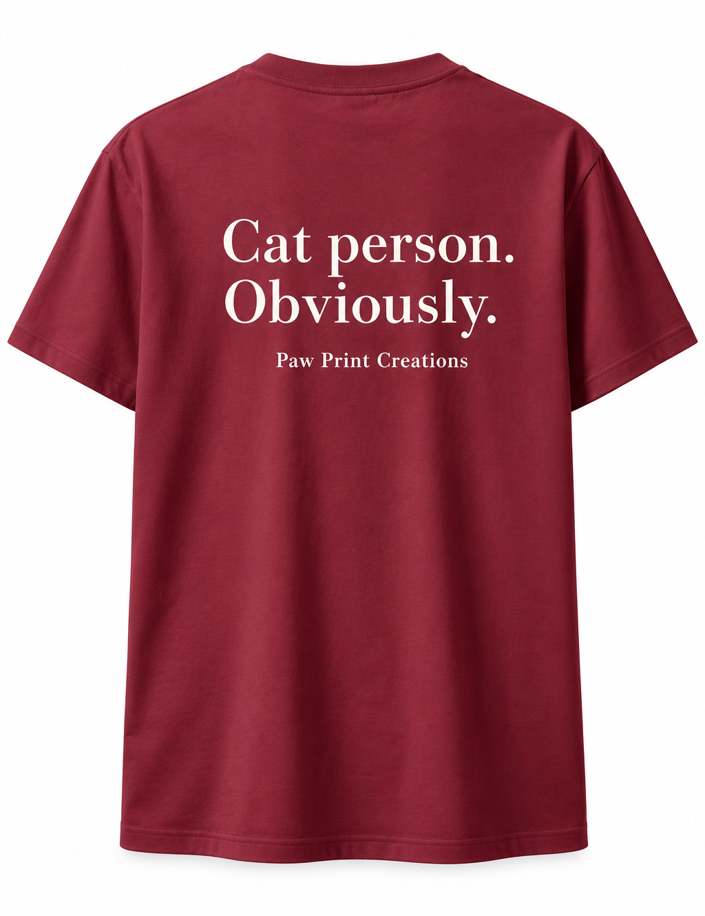 Cat Person. Obviously. Unisex Cotton Tee