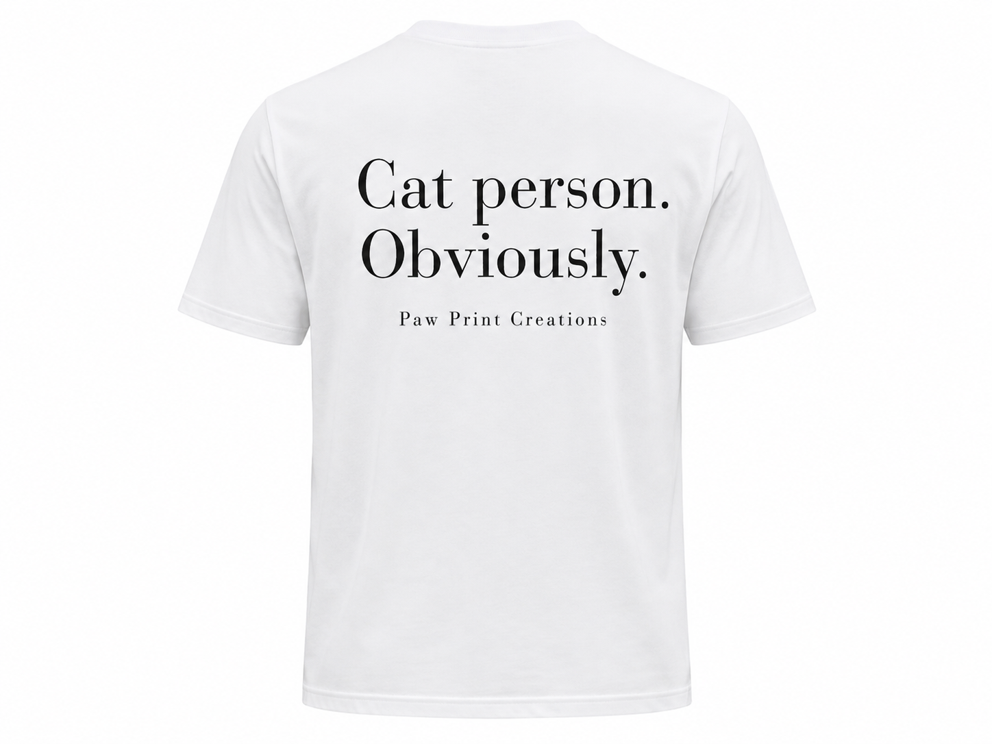 Cat Person. Obviously. Unisex Cotton Tee